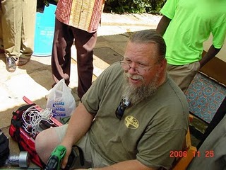 Travis Hughey, inventor of the Barrel-ponics system of food production.