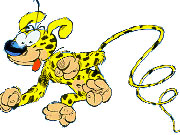 Marsupilami is a fictional comic book animal created by André Franquin, first published on January 31, 1952 in the magazine Spirou.[1] Since then it appeared regularly in the popular Belgian comic book series Spirou et Fantasio until Franquin stopped creating the series in 1968 and took the character with him. In the late 1980s, the Marsupilami got its own successful spin-off series of comic albums, Marsupilami, written by Greg, Yann and Dugomier and drawn by Batem, launching the publishing house Marsu Productions.